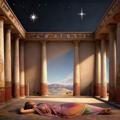 Star Sirius and the Pole Star